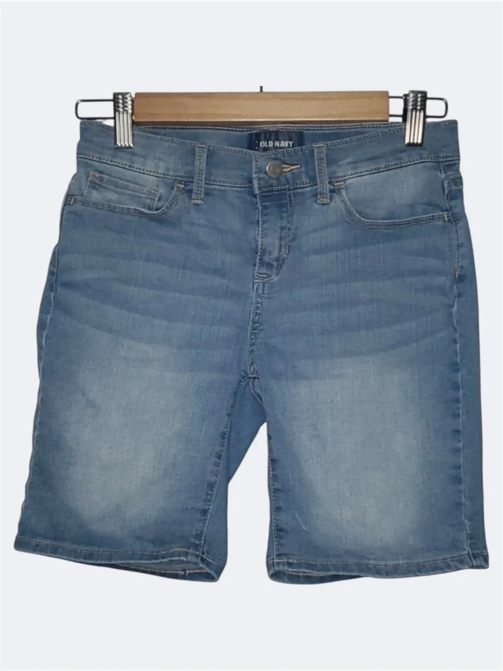 Old Navy Light Blue Denim Shorts Youth Girls Size‎ 14 Regular Adjustable Waist